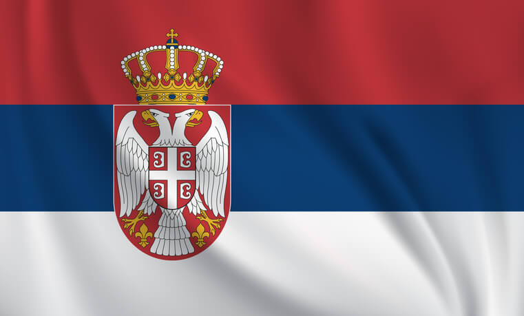 SERBIA Flag