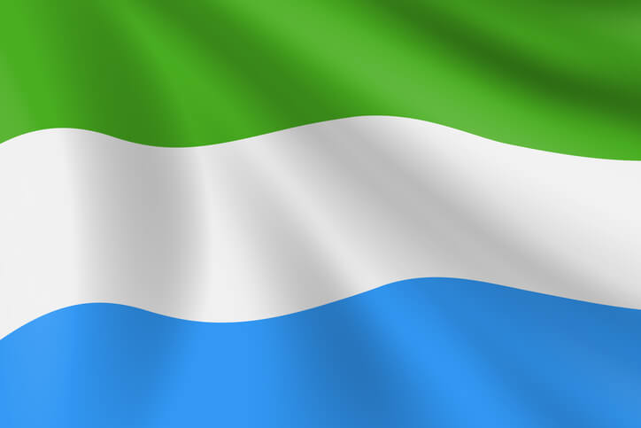 SIERRA LEONE Flag