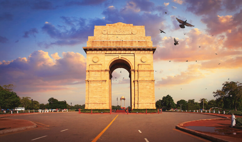 India gate New Delhi government official building